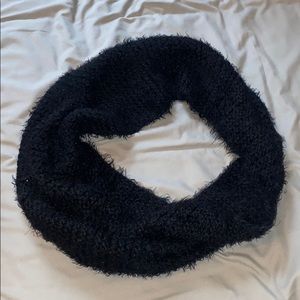 Black Infinity Knit Scarf